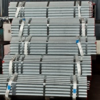 Tuyau en acier galvanisé soudé, revêtu de zinc, DN15 à DN200, pour ligne d'air comprimé, taille standard disponible, compatible conteneur mixte