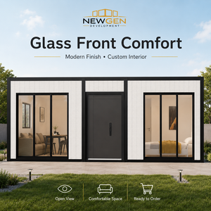 Casa Prefabricada Moderna y Confortable Newgen Development con Fachada de Vidrio, Panel Sándwich, Casa Modular Lista para Enviar - Product Image 1