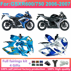 Kit de carénage complet pour moto compatible avec GSXR 600 750 2006 2007 K6 Gsxr600 Gsxr750 06 07, kit de <span class=keywords><strong>carrosserie</strong></span> ABS, kits de carénages Zxmt - Product Image 3