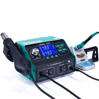 Station de soudage YIHUA 992D+ avec écran LCD, fer à souder, stylo à vide, extraction des fumées, station de retravail BGA, sèche-cheveux à air chaud