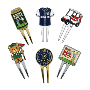 Outil de réparation de divots de golf avec logo personnalisé, marqueur de balle en alliage de zinc <span class=keywords><strong>Happy</strong></span> <span class=keywords><strong>Gilmore</strong></span> amusant, nouveau design, produits de golf - Product Image 4