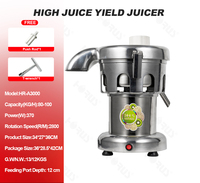 Presse-Agrumes Commercial Robuste A3000 de 370W, Machine à Jus de Fruits et Légumes, Extracteur de Jus Professionnel
