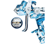 Pistolet de pulvérisation HVLP industriel haute performance 600cc en alliage avec alimentation par gravité, outil de peinture OEM personnalisable