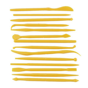 <span class=keywords><strong>14</strong></span> Mini herramienta de Fondant herramientas de tallado en forma de flor arcilla cerámica suave cuchillo de plástico pluma de plástico para tallar para hornear - Product Image 3