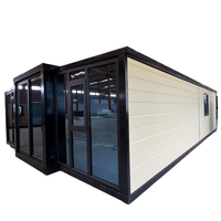 Maisons conteneurs extensibles de luxe personnalisées, panneaux sandwich en acier, usage extérieur, villa au design moderne, imperméable et isolée