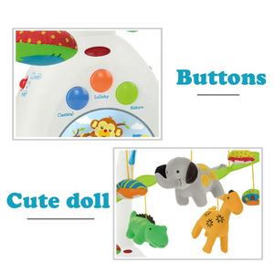 Plastic Remote Control Rotate Animal Bedside Bell Light Baby <strong>Musical</strong> <strong>Cot</strong> <strong>Mobile</strong> for Crib - Product Image 2