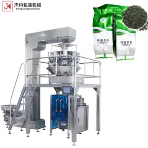 JIEKE vertical multihead weigher vacuum sealer multi-function tea bag pouch sealing filling packaging automatic packing machines