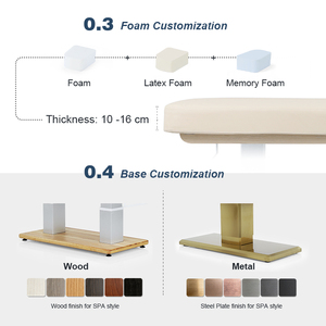 Fauteuil <span class=keywords><strong>de</strong></span> beauté électrique personnalisable à 3 moteurs OEM, <span class=keywords><strong>table</strong></span> <span class=keywords><strong>de</strong></span> <span class=keywords><strong>massage</strong></span> facial, combo SPA pour pédicure - Product Image 4