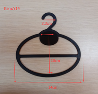 Cintre d'affichage d'écharpe en forme d'oeuf en plastique de petite taille Crochet chromé Conception multifonction-Fournisseur moulé par injection bon marché à vendre