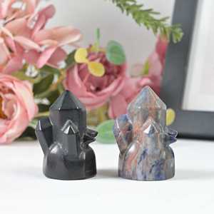 Wholesale Carved Mixed Stones Specimen Model Carving Clear Quartz <b>Crystal</b> <b>Cluster</b> Model - Product Image 3