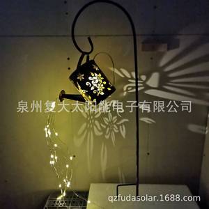 Arrosoir solaire lumineux à LED pour extérieur, montage mural, décoration de jardin, alimenté par énergie solaire, étanche, garantie de 2 ans - Product Image 3