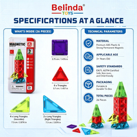 Belinda - Juegos de Bloques de Construcción, Bloques Educativos para Modelar, Personalizables, Juguetes Educativos para Niños