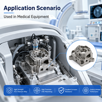 Usinage CNC 5 axes pour supports de capteurs complexes en alliage de titane TC4 utilisés dans les équipements médicaux