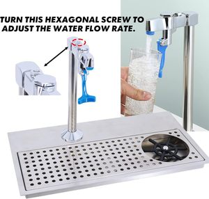 Stainless Steel Automatic <b>Cup</b> <b>Washer</b> Glass Cleaning Rinser Bar Kitchen Sink Accessories - Product Image 2