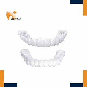 Faccette Dentali Artificiali Superiori in Silicone di Alta Qualità Forniture per Impianti Dentali Apparecchio Sbiancante con Custodia per Sbiancamento Denti - Product Image 1