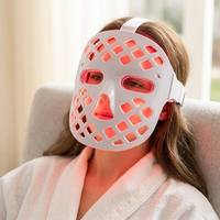 Masque facial LED infrarouge 5D sans fil, appareil de luminothérapie télécommandé pour la maison
