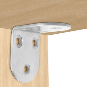 Wholesale Stainless Steel 90 Degree L‑Shape <b>Corner</b> Bracket Round End Furniture <b>Cabinet</b> Wall Mount Support Connecting Hardware - Product Image 1