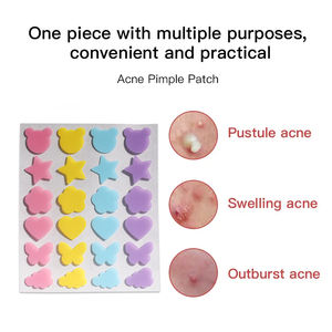 Patchs anti-acné hydrocolloïdes colorés à l'étoile, marque privée, avec vitamine C, collagène et aloe vera, hydratant, imperméable - Product Image 3