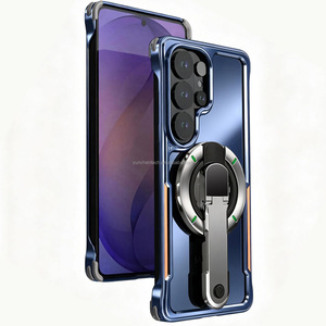 เกราะเมชาแบบหมุนได้สำหรับซัมซุงกาแล็คซี่ S26อัลตร้าสำหรับ iPhone 17 PRO MAX เคสโลหะพร้อมขาตั้งระบายความร้อนของผู้ชาย - Product Image 6