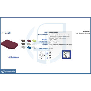 Tapa de Inodoro Deep Blue Standard Conca, de Liberación Rápida y Cierre Suave, Diseño Moderno para Baño, Hecha de Plástico de Urea - Product Image 2