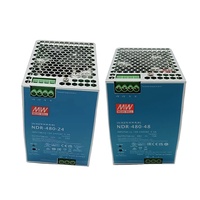 Alimentation industrielle à rail DIN MEAN WELL NDR-480-24 NDR-480-48 480W 24V 48V, à découpage, Meanwell Dericsson