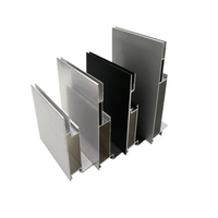 Profilé en aluminium publicitaire pour caisson lumineux à film souple et structures d'affichage rétroéclairées