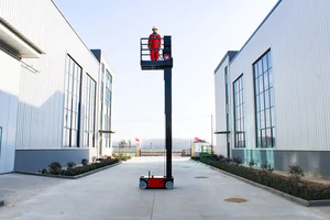 Everlift 115kgs tự hành Điện Thủy lực đặt hàng <span class=keywords><strong>picker</strong></span> mast dọc người đàn ông kính thiên văn Nâng Nền tảng làm việc - Product Image 2