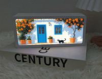 Nouvelle Lampe LED 4D Peinture Photo avec Cadre ABS et Boîte à Lumière Acrylique Impression UV pour Décoration de Chambre et Cadeau