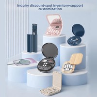 Kit de câbles de charge USB multifonction 6-en-1 avec étui de rangement rond portable, adaptateur OTG de voyage Type C Micro USB et outil d'éjection de carte SIM