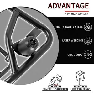 XXUN Moto Crash Bar pour Kawasaki Z650 RS Z650RS <span class=keywords><strong>2022</strong></span> 2023 2024 Pare-chocs Garde Stunt Cage Moteur Cadre Protecteur - Product Image 4