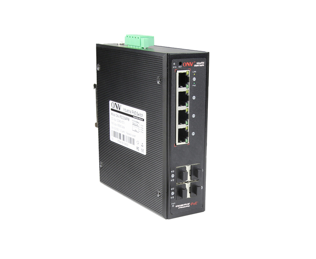 4 PoE + 4 SFP Industrial Managed Switch 8 Port Gigabit Easy Managed for CCTV Security System