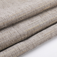 Rideau occultant gris en tissu brocart polyester ignifuge personnalisé en usine pour hôtel (rouleau)