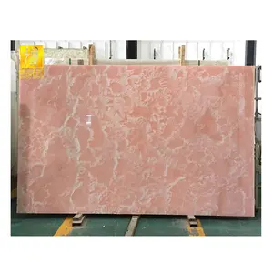 오닉스 돌 타일 벽 공장 가격 핑크 큰 석판 방해석 1 년