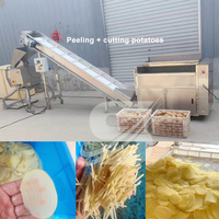 Industriële wortelsnijder, julienne-snijmachine voor zoete aardappelen, automatische gember-snijmachine, frietjes-snijmachine