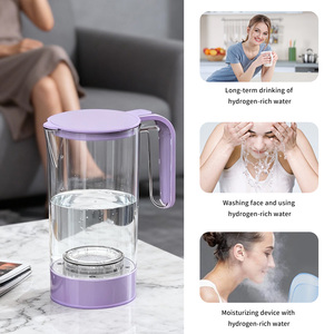 Hervidor de Agua Fría Rica en Hidrógeno de 1.6L, Funciona con Batería, Carcasa de Vidrio, Portátil, con Filtro Antioxidante - Product Image 4