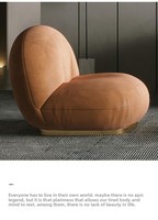 Fauteuil convertible moderne en velours pour salon et chambre à coucher avec rembourrage en éponge, idéal pour hôtel, chaise simple