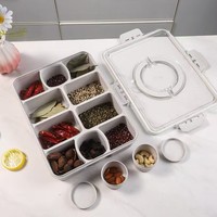 Boîte de rangement transparente en plastique Xinhang à 10 compartiments pour réfrigérateur, bac de conservation des légumes