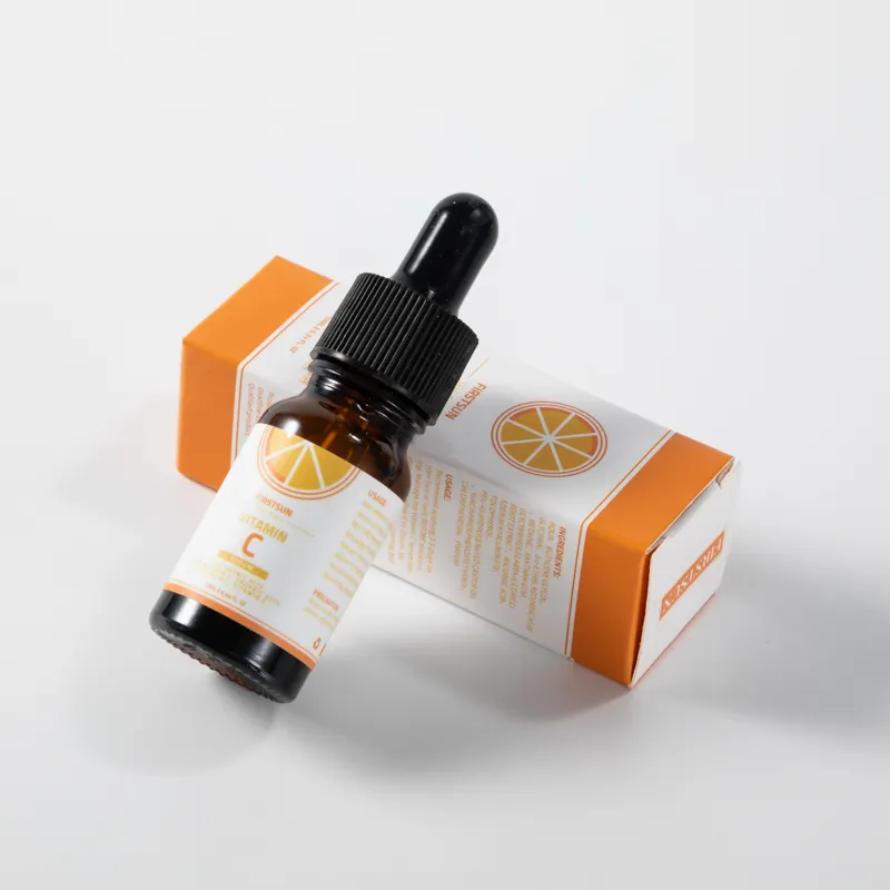 Penjualan Vegan Label Pribadi Organik Serum Vitamin C Terbaik Mencerahkan & Bercahaya