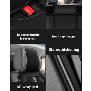 Xiangta Luxury Nappa PU Fundas de asiento de coche de cuero Protector impermeable de alta calidad Juego completo para la mayoría de los coches Sienna <span class=keywords><strong>Escape</strong></span> Fiesta - Product Image 2