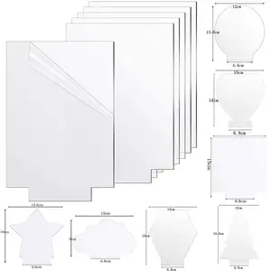 透明发光二极管全息亚克力显示器雕刻片激光切割3D错觉发光二极管夜灯显示板