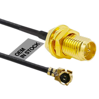 Câble coaxial RF à faible perte UFL vers RP SMA femelle, conducteur en cuivre massif 50 Ohm, pour routeur WiFi, GPS, modules sans fil GSM