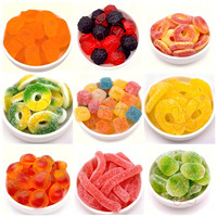 Bonbons de Noël halal en gros, bonbons gélifiés acidulés, bonbons mous au glucose, bonbons acidulés, guava, prune, fruits, forme de bloc, emballage de 2,5 kg