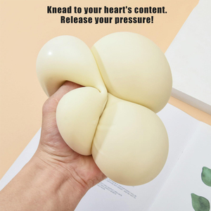 <b>Squeeze</b> Stress <b>Ball</b> Stress Relief Squeezing Toy for Adult White Steamed Stuffed Bun for Birthday - Product Image 3