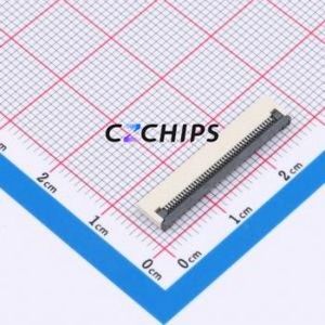XW0520012-420R-001 FFC/FPC Connector SMD,P=0.5mm,Horizontal Mount Connector Flip Cover Type Bottom Contact 42P 0.5mm - Product Image 1