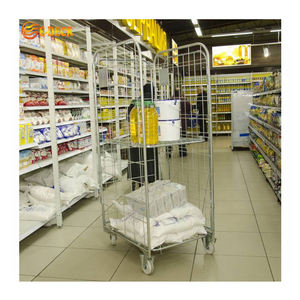 Meilleure vente entrepôt de stockage industriel <span class=keywords><strong>Cage</strong></span> à rouleaux en métal galvanisé à mailles en acier pliantes A Frame - Product Image 4