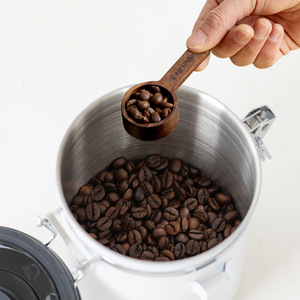 Walnut Wood Coffee Scoop 8035 Minimalist Design Measuring Spoon For Coffee Beans - Product Image 3