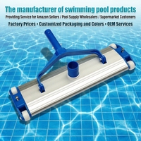 Flexibler Professioneller 14-Zoll-Aluminium-Vakuumkopf Hochwertiger Kunststoff-Pool-Vakuumkopf für Einbau- und Aufstellpools