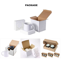 Tasse blanche de sublimation de grade A 11oz avec revêtement Tasse vierge de sublimation bon marché à vendre