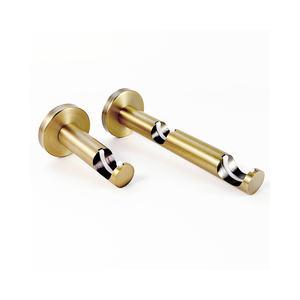 Ensemble de tringles <span class=keywords><strong>à</strong></span> rideaux simples et doubles en aluminium, poteaux et rails pour fenêtres, embouts décoratifs en cristal pour tringles <span class=keywords><strong>à</strong></span> rideaux - Product Image 2