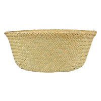 Pot de plantes à fleurs de différentes tailles, panier pour le ventre tissé en jonc de mer, pliable, jardinière